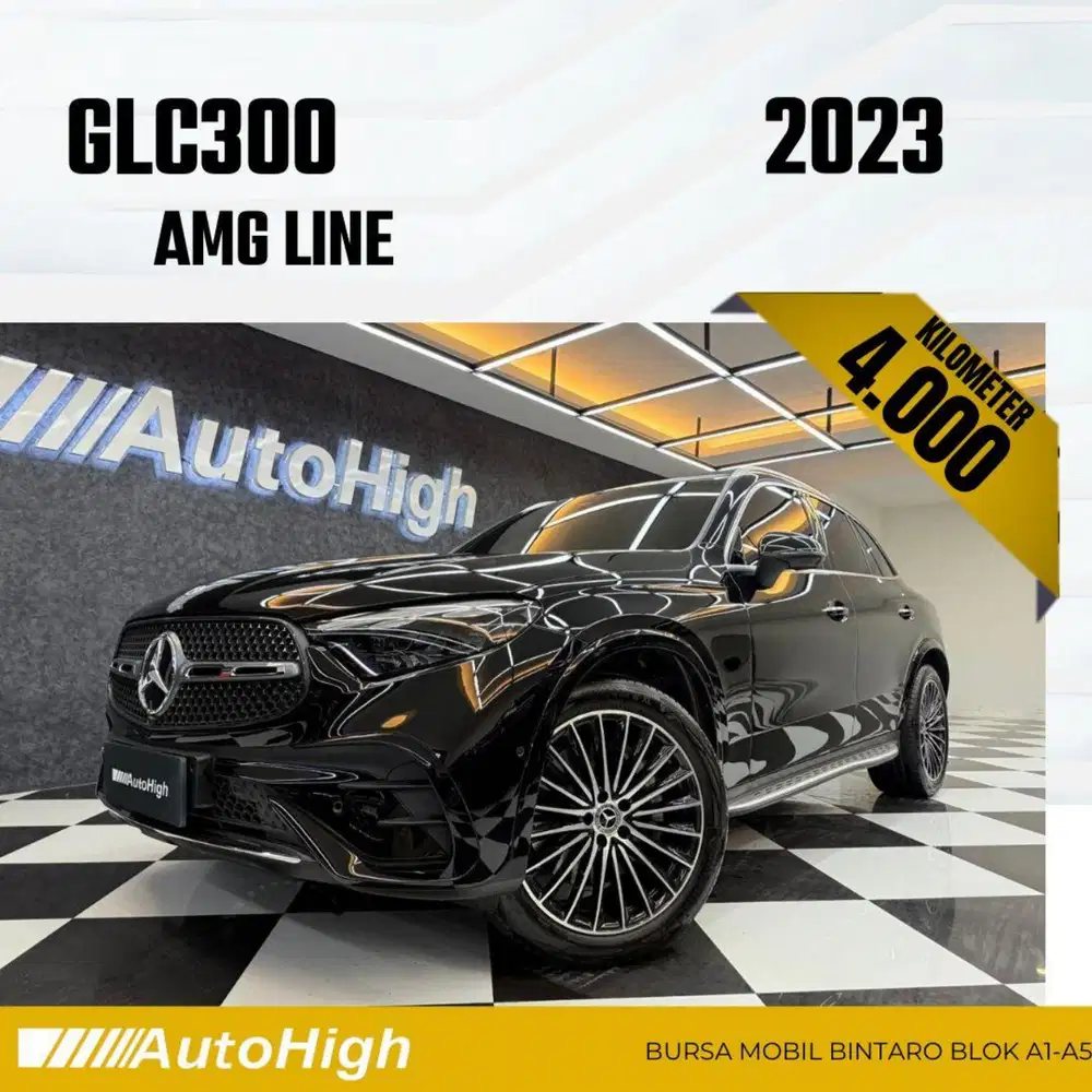 DP10% [Km4.000] GLC300 AMG 2023 Black / GLC 300 Reg 2024 #AUTOHIGH