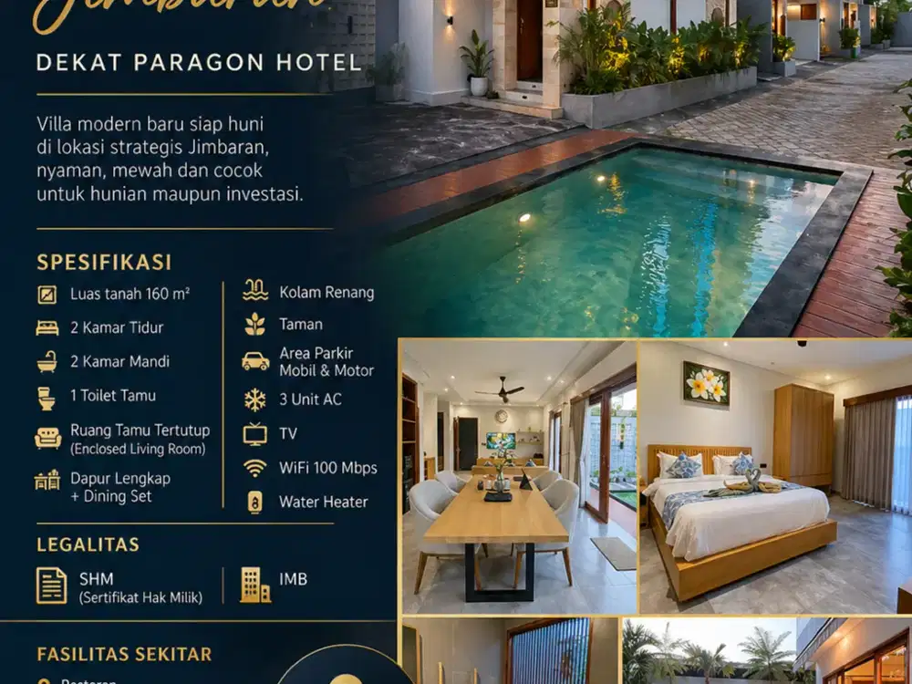 DIJUAL VILLA BARU – JIMBARAN, BALI