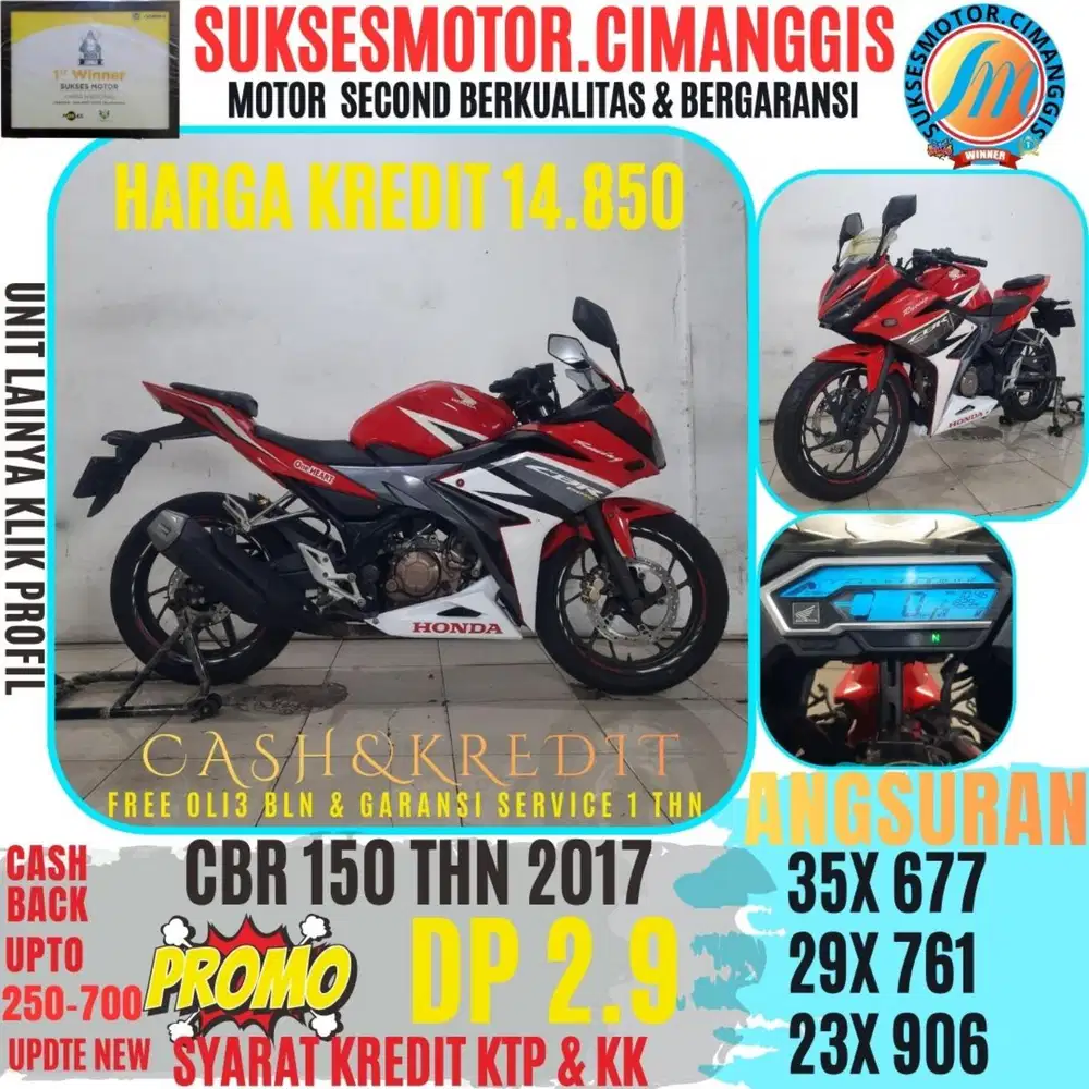 CBR 150 R PROMOTERMURAH CASHBACK UPTO700RBU BERGARANSI SERVICE