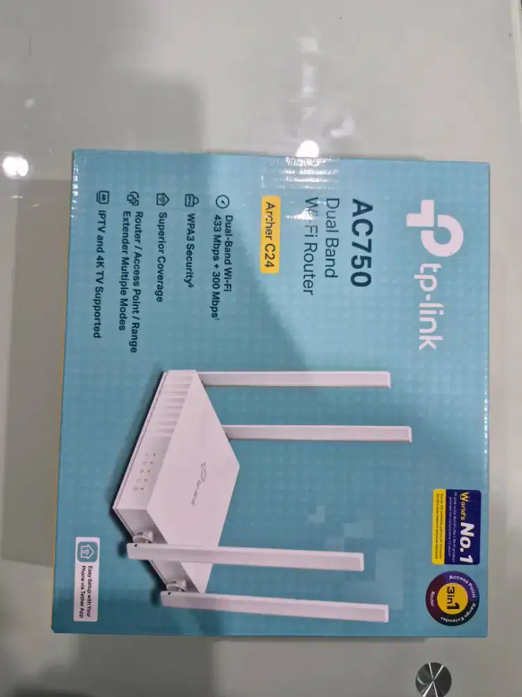 TPLINK ARCHER C24 AC750 DUAL BAND WIFI ROUTER
