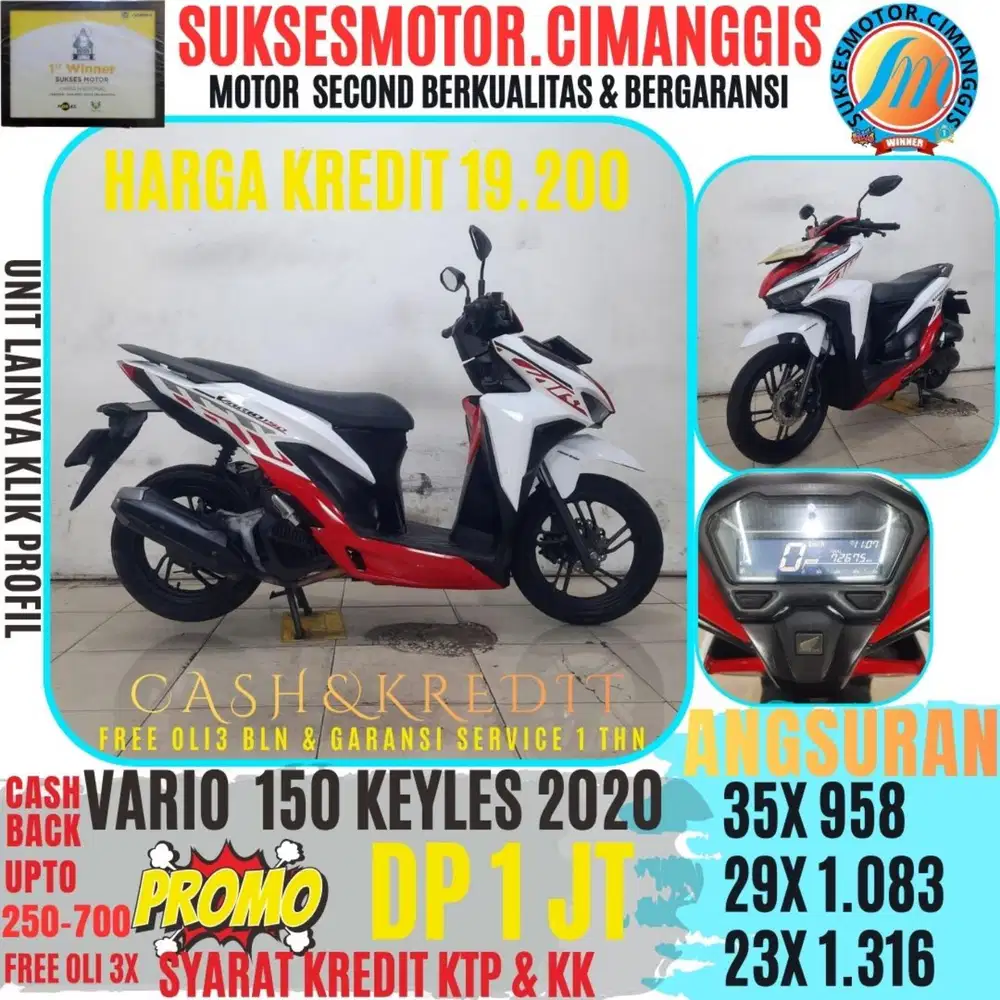 VARIO 150 KEYLES PROMOTERMURAH CASHBACK UPTO700RBU BERGARANSI SERVICE