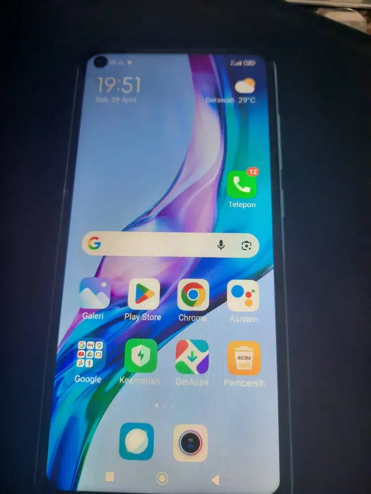 Xiaomi redminote 9 lengkap dengan dus dan charger