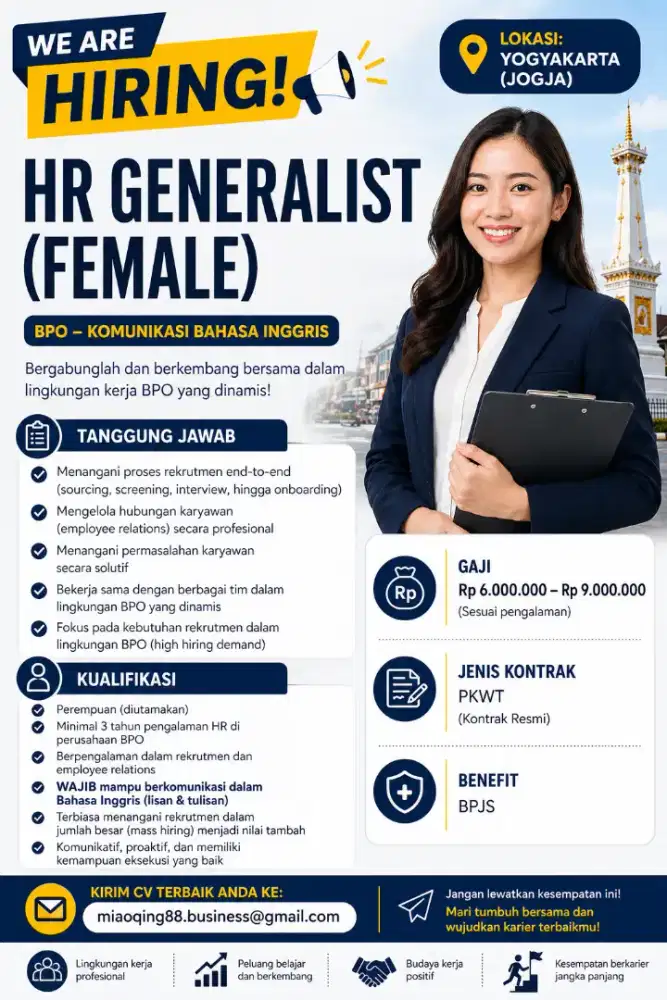 HR GENERALIST BPO (FEMALE)