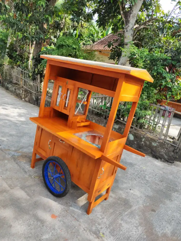 Gerobak Angkringan Bakso Mie Ayam PeceL Bubur Sate Martabak Ronde dlL