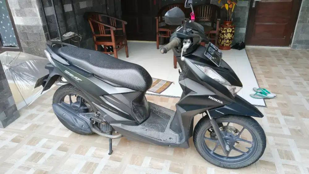 Dijual Motor Honda Beat Deluxe Hitam doff 2021