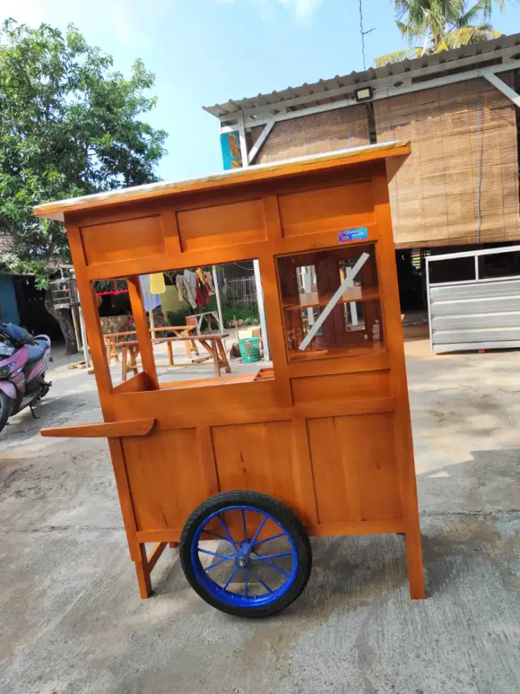 Gerobak Angkringan Bakso Mie Ayam PeceL Bubur Sate Martabak Ronde dlL