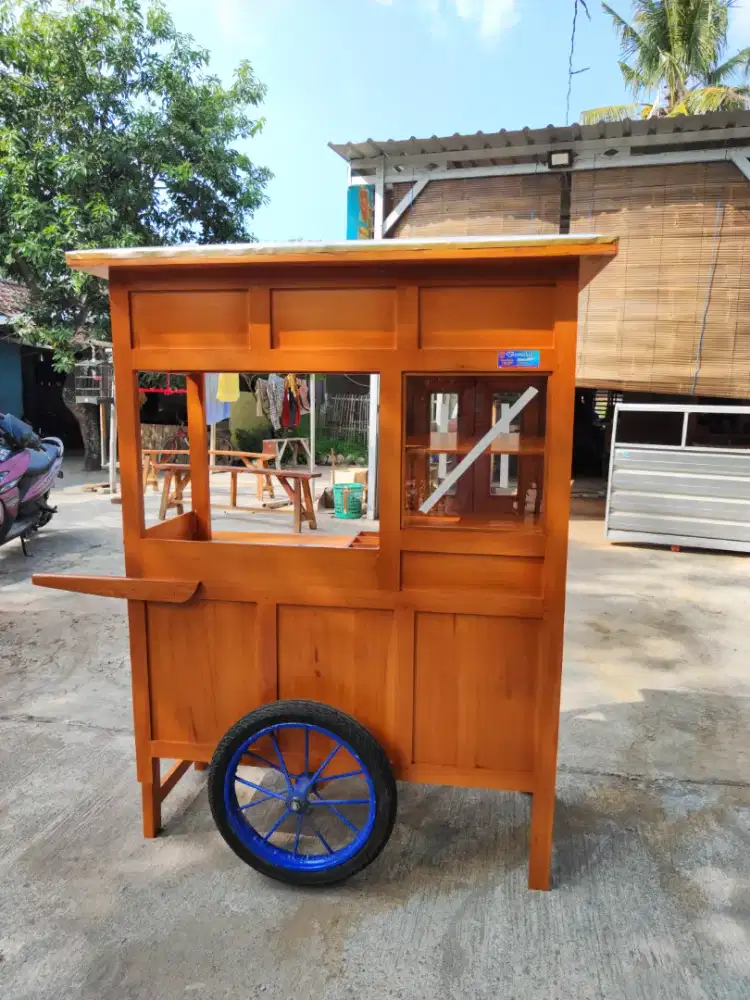 Gerobak Angkringan Bakso Mie Ayam PeceL Bubur Sate Martabak Ronde dlL
