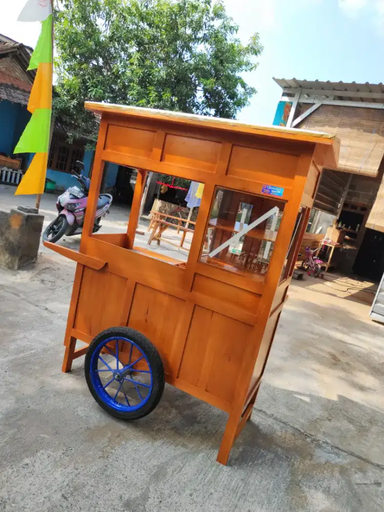 Gerobak Angkringan Bakso Mie Ayam PeceL Bubur Sate Martabak Ronde dlL