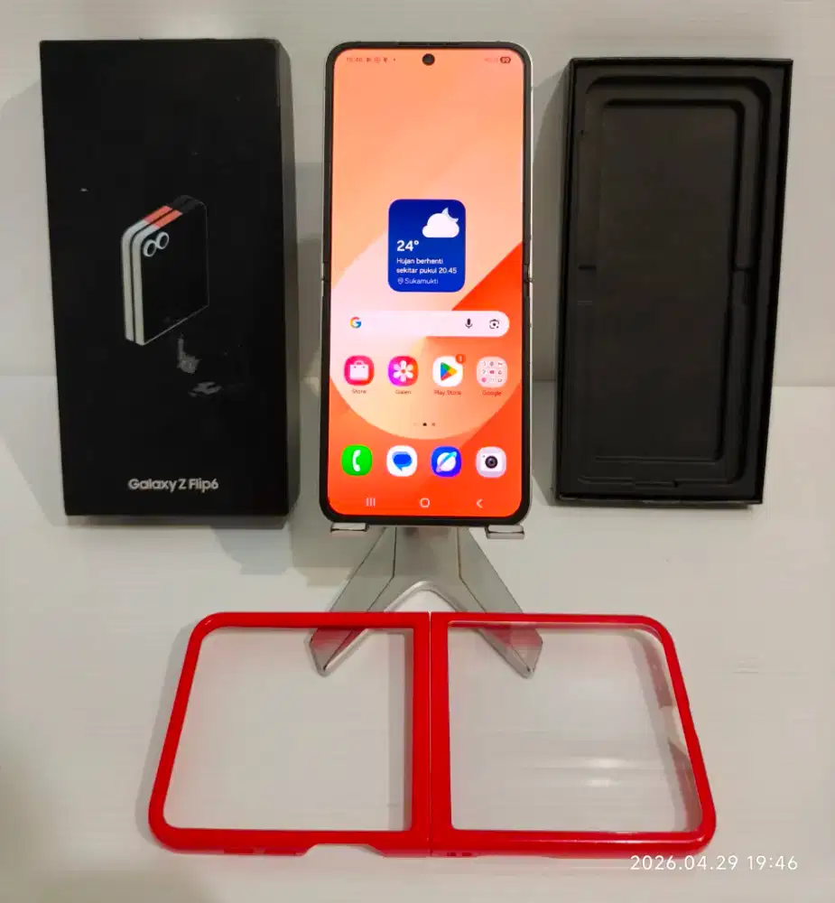 Samsung Z Flip 6 5G 12/256 Gb Likenew 98% Ex Sein resmi bisa TT/BT