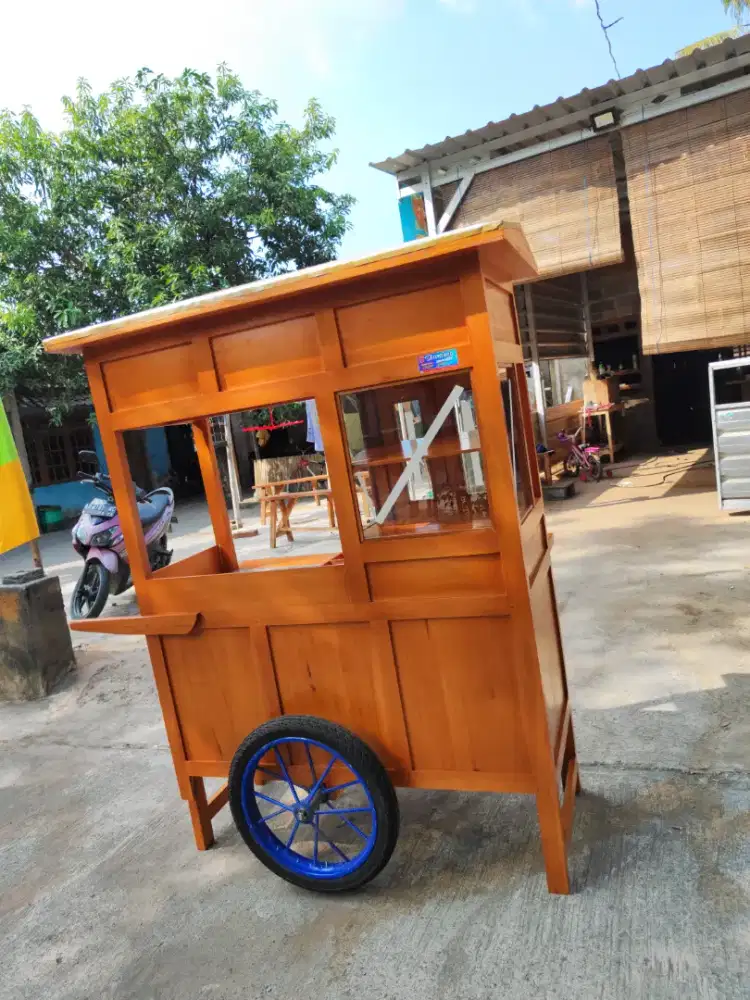 Gerobak Angkringan Bakso Mie Ayam PeceL Bubur Sate Martabak Ronde dlL