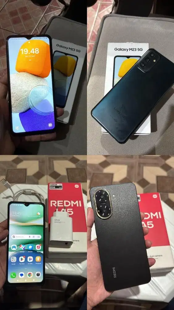 Samsung M23 5G 6/128 + Redmi A5 8/128