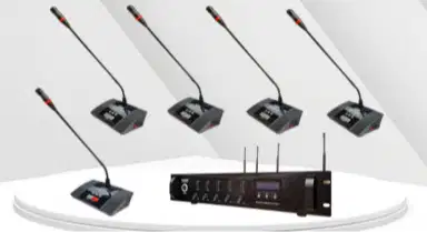 Paket Mic Conference Wireless Chairman System