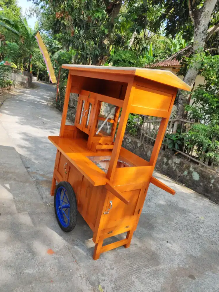 Gerobak Angkringan Bakso Mie Ayam PeceL Bubur Sate Martabak Ronde dlL