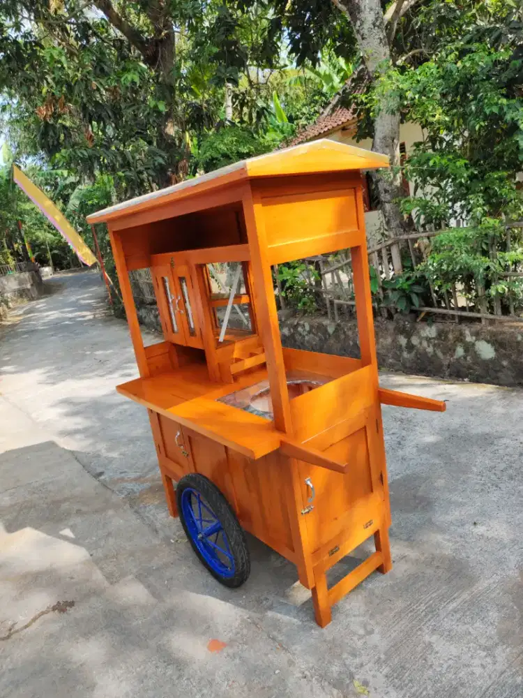 Gerobak Angkringan Bakso Mie Ayam PeceL Bubur Sate Martabak Ronde dlL