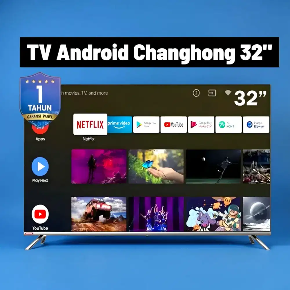 TV Changhong Android TV 32 inci - BARU hanyar