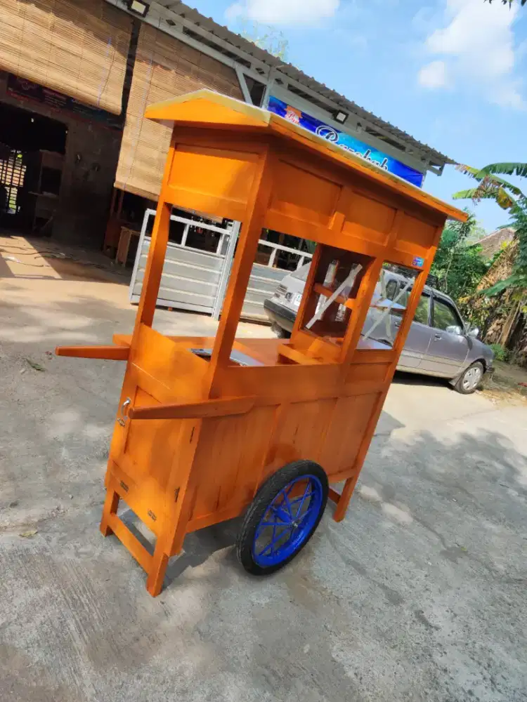 Gerobak Angkringan Bakso Mie Ayam PeceL Bubur Sate Martabak Ronde dlL