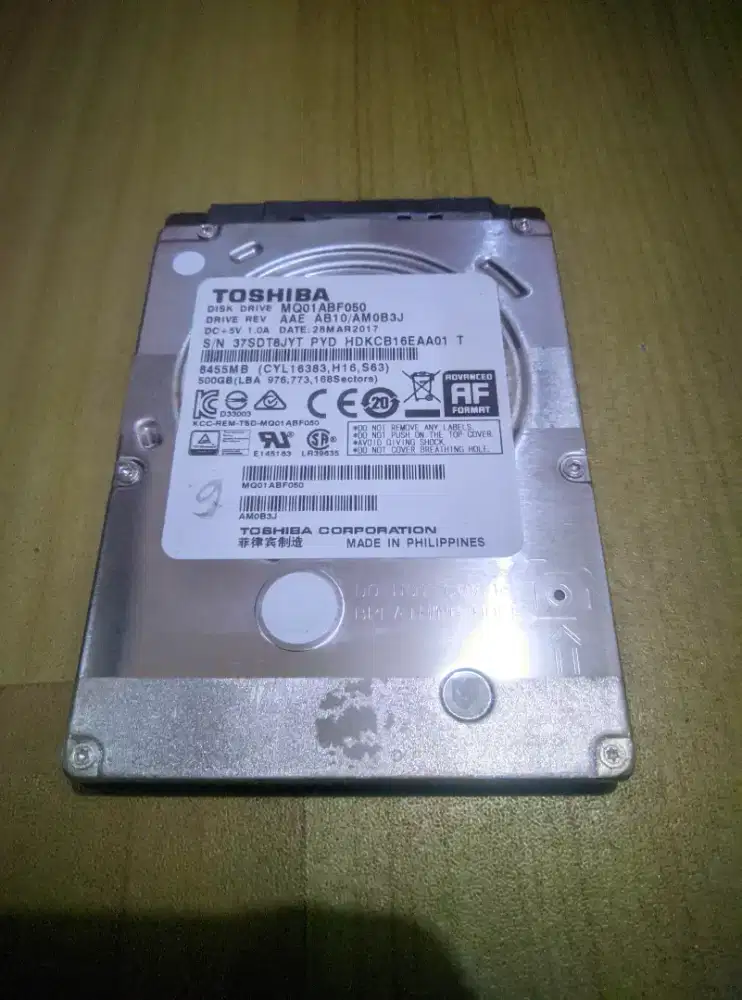 Hardisk Laptop 2,5 inch Slim 500 GB