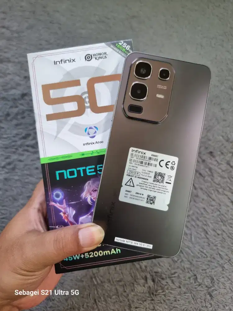 Infinix Note 50X 5G Ram 16GB 8+8/256GB Murah, Mulus (Lokasi Cicaheum)