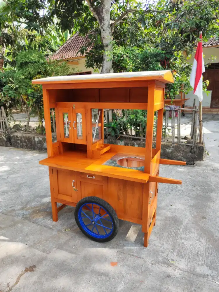 Gerobak Angkringan Bakso Mie Ayam PeceL Bubur Sate Martabak Ronde dlL