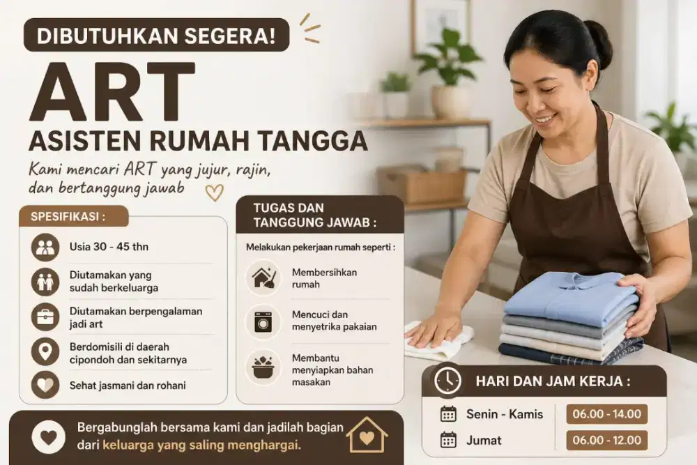 LOWONGAN KERJA ART (PP)