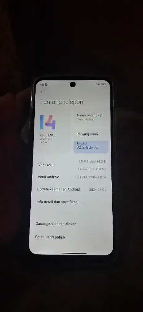 Jual hp redmi 10 2022 ram 4/64