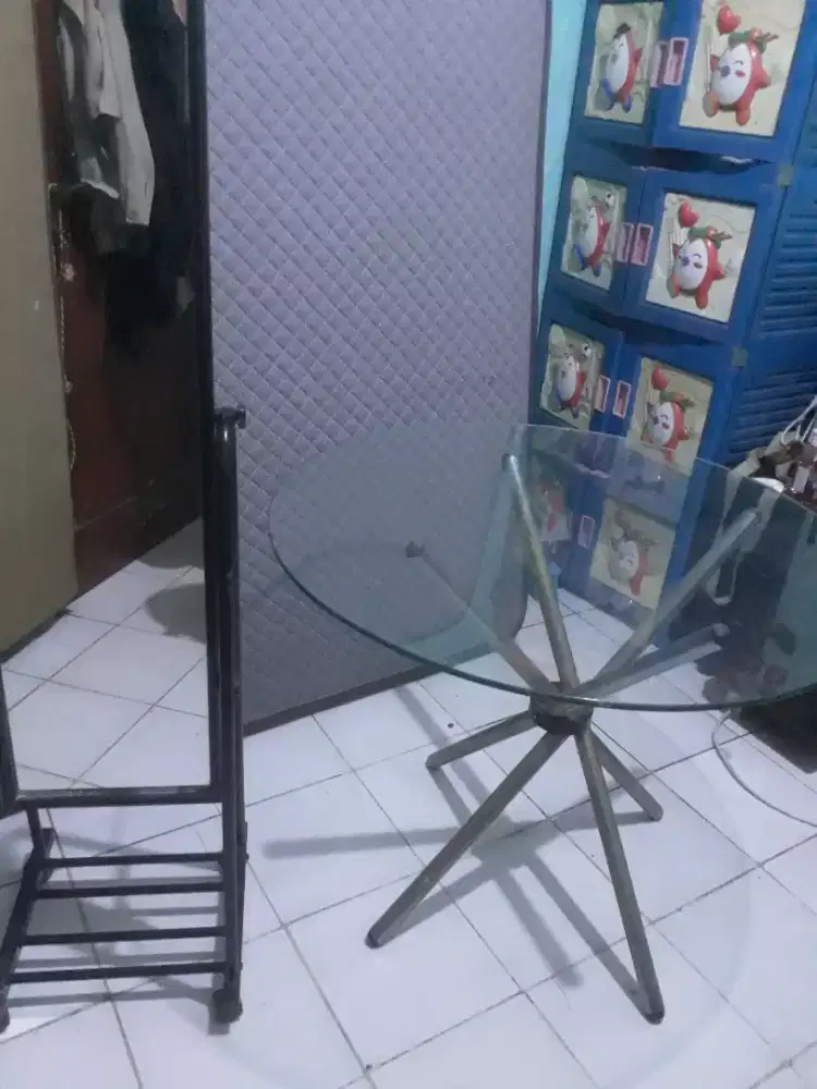Jual meja kaca dan kaca rias