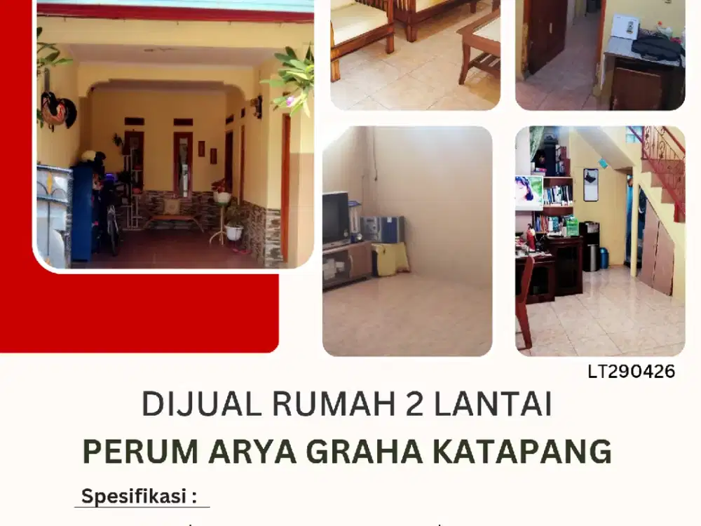 Dijual cepat rumah 2 lantai siap huni di Perum Arya graha Katapang
