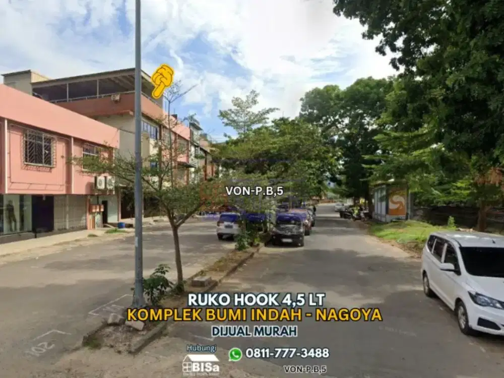 Ruko Hook Semi Furnish di Bumi Indah Nagoya Dekat Cabe Ijo Podomoro