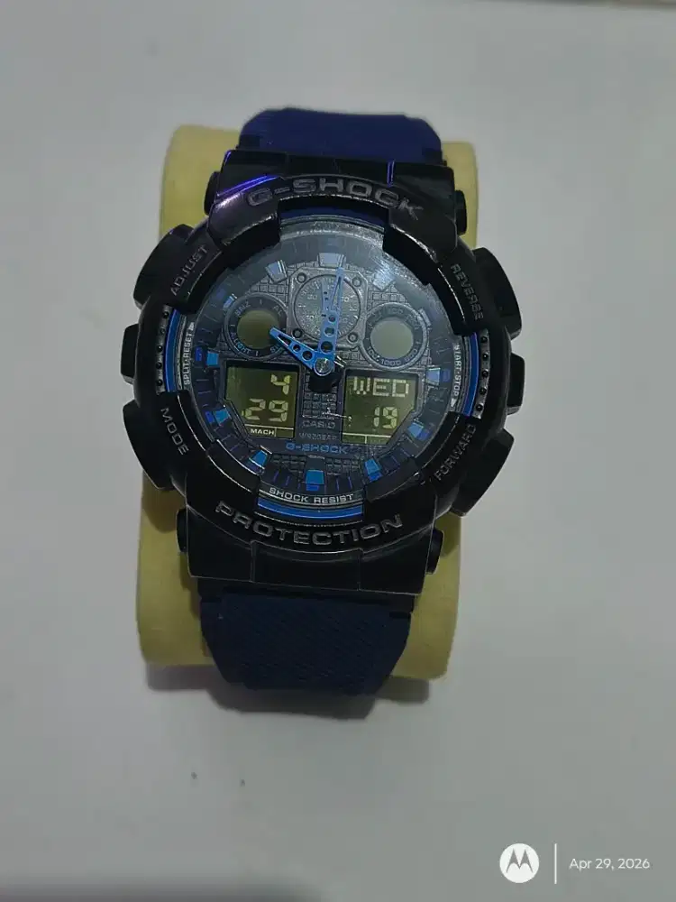 gshock GA100 biru original