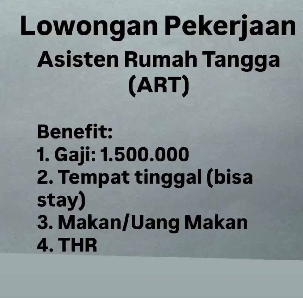 Lowongan Pekerjaan