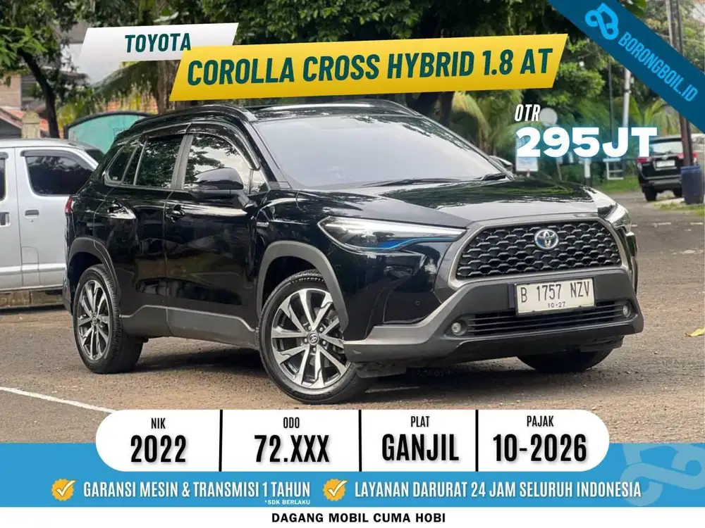 Toyota Corolla Cross Hybrid AT 2022 Hitam Garage88