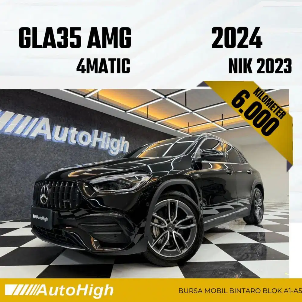 DP10% [Km6.000] GLA35 AMG 2023 Black / GLA 35 Reg 2024 #AUTOHIGH