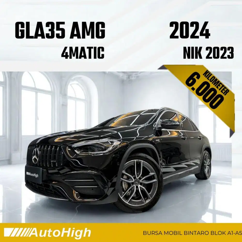 DP10% [Km6.000] GLA35 AMG 2023 Black / GLA 35 Reg 2024 #AUTOHIGH