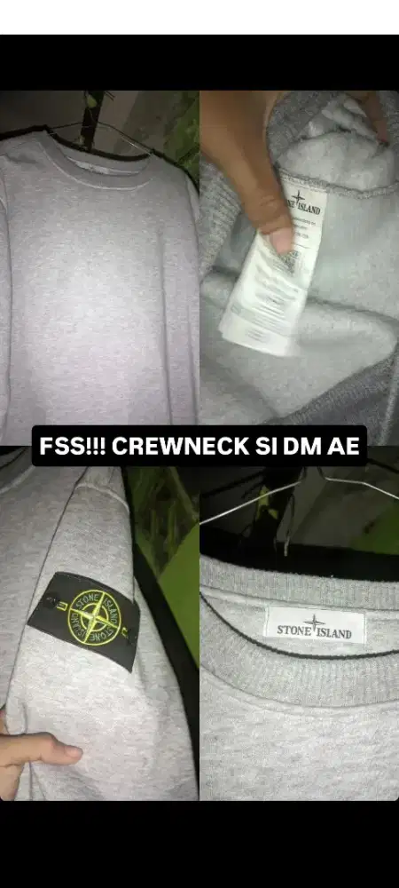 Crewmeck Stone island bekas
