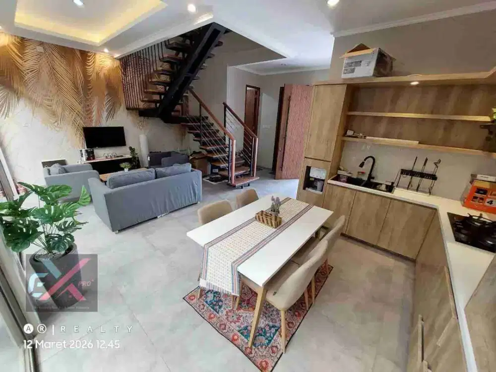 rumah villa minimalis ada kolam renang lokasi strategis di cigadung dago bandung