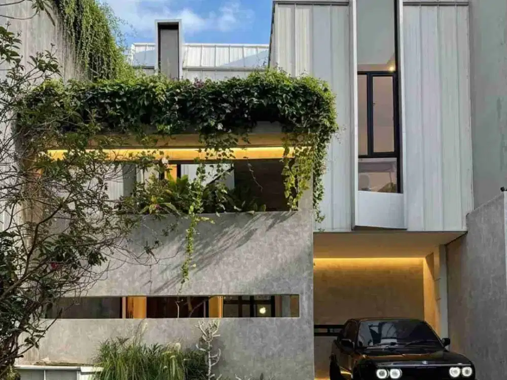 RUMAH INDUSTRIAL MODERN FULL FURNISHED DI JALAN RAYA HANKAM BEKASI