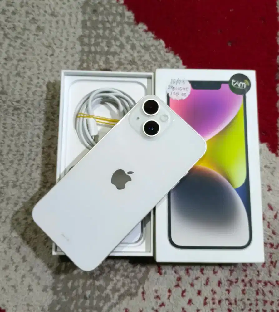 IPhone 14 128 White Like New BH 100% iBox