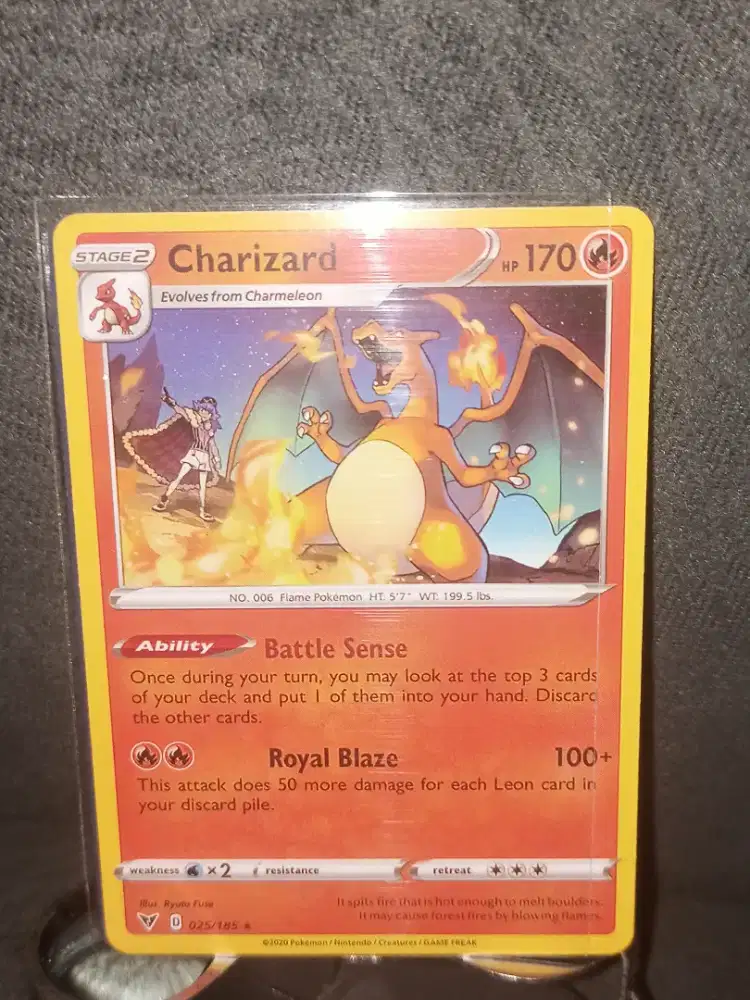 Pokemon Card Charizard + Flareon
