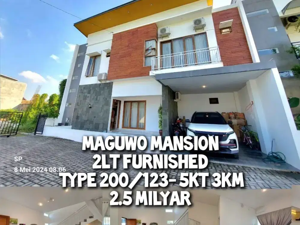 RUMAH MEWAH 2 LANTAI PRIVATE FULL FURNSIHED DI Maguwo Mansion MAGUWOHARJO