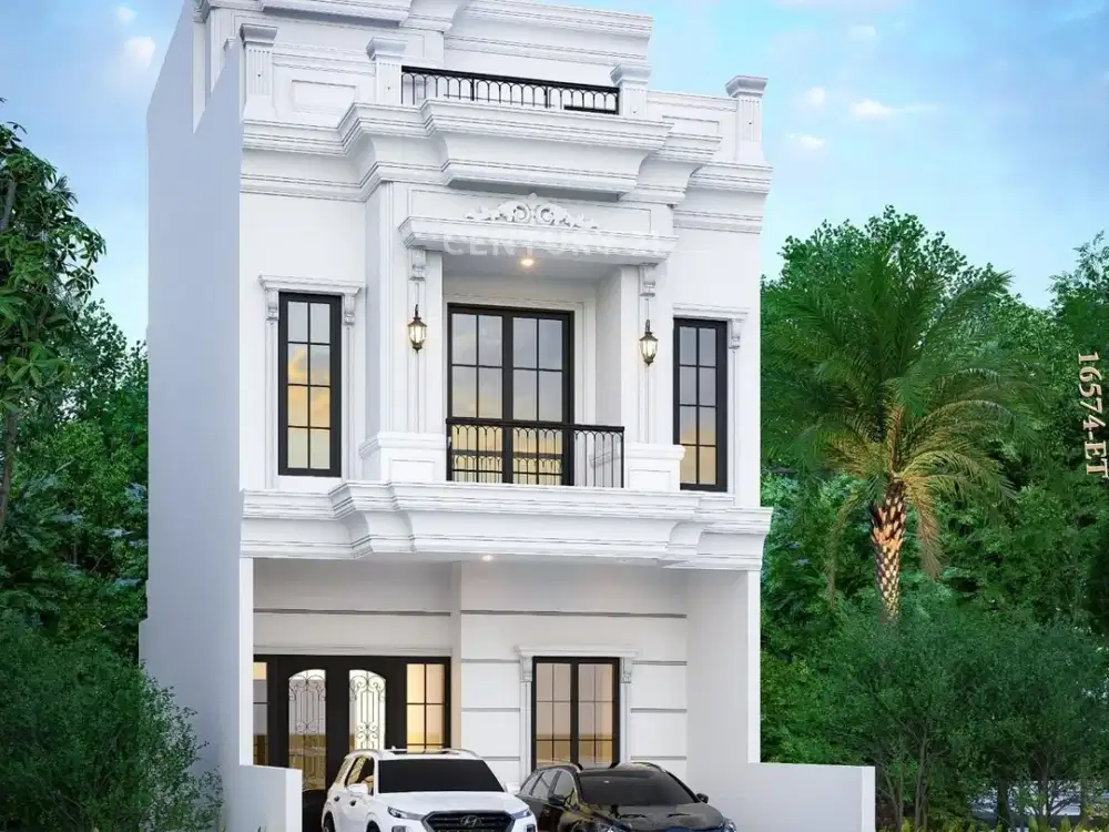 Dijual Rumah Brandnew Design American Classic Di Dalam Town House