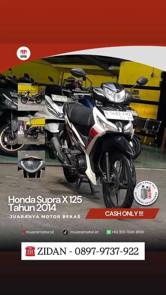 HONDA SUPRA X 125 2014 TANGAN PERTAMA !!!