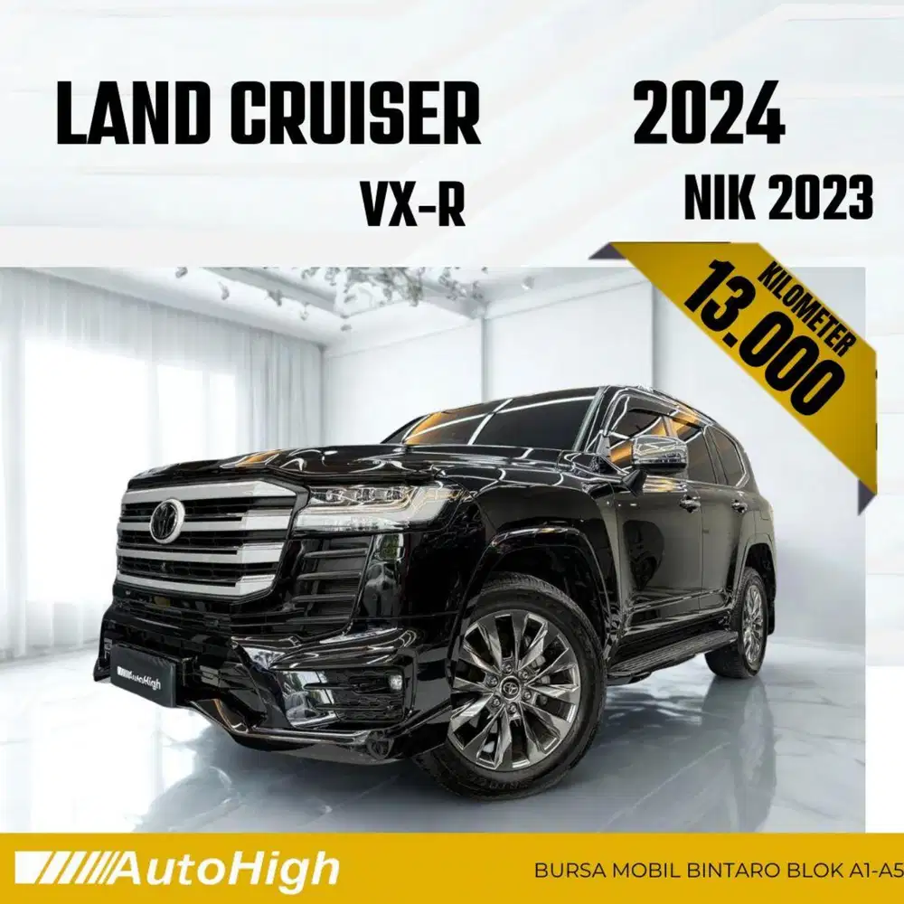 DP10% [Km13.000] Land Cruiser VXR 2023 Black Reg 2024 #AUTOHIGH