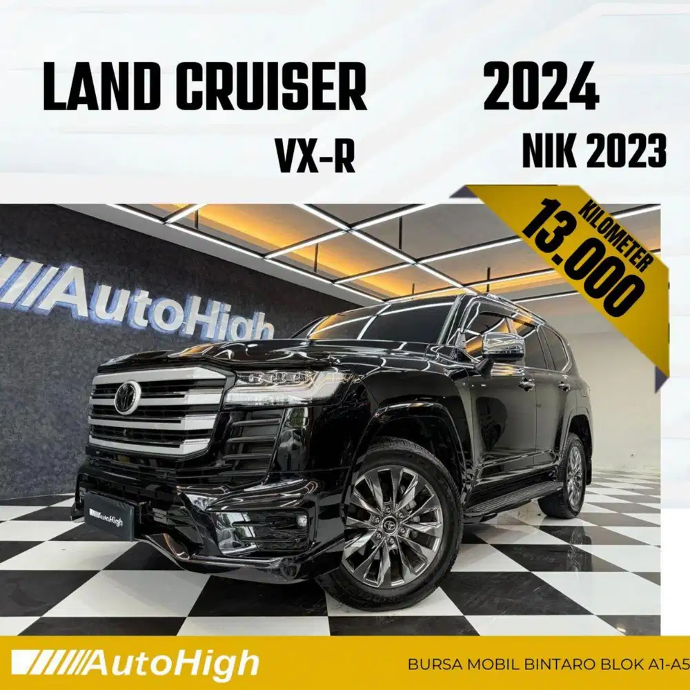 DP10% [Km13.000] Land Cruiser VXR 2023 Black / GR Reg 2024 #AUTOHIGH