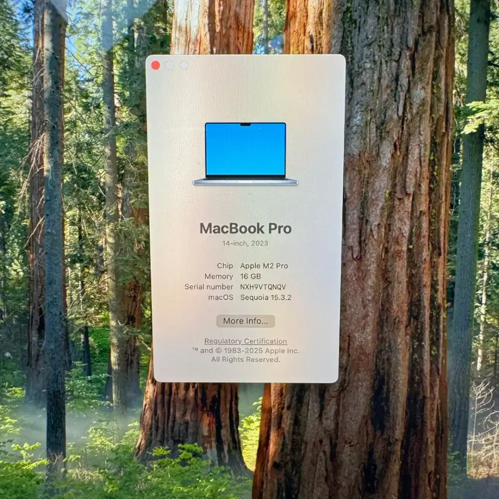 Macbook M2 Pro 14 Inch Ram 16 Ssd 1 Tb Lengkap full set Space Grey