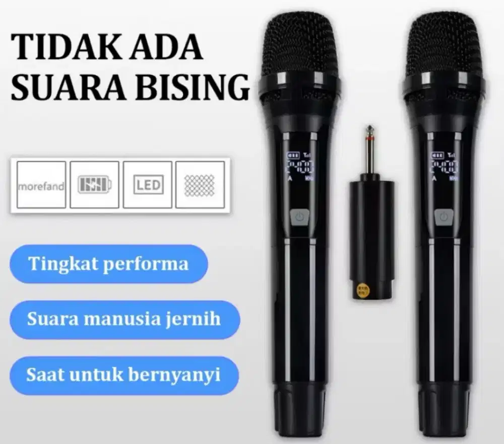 Mic wireless dua buah