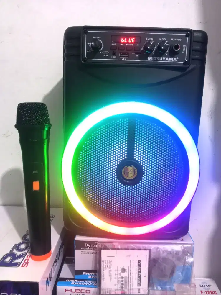 Speaker bluetooth karaoke 8 in super bass