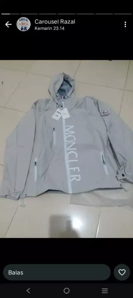 Jaket Moncler Original Size M (LD 105 sd 110), Baru Fulltag