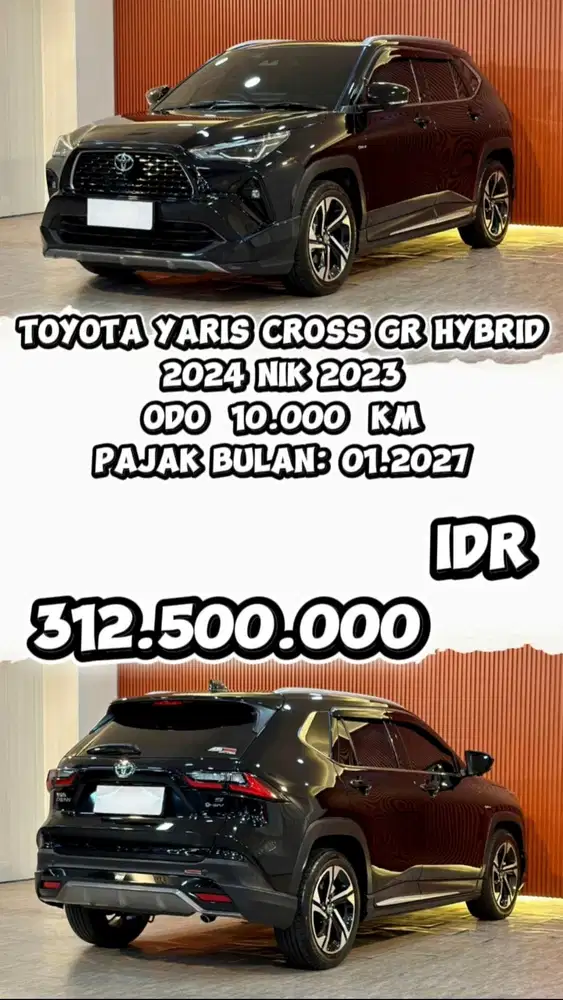 [ ODO 10.000 KM ] YARIS CROSS GR HYBRID 2024 NIK 2023 AT