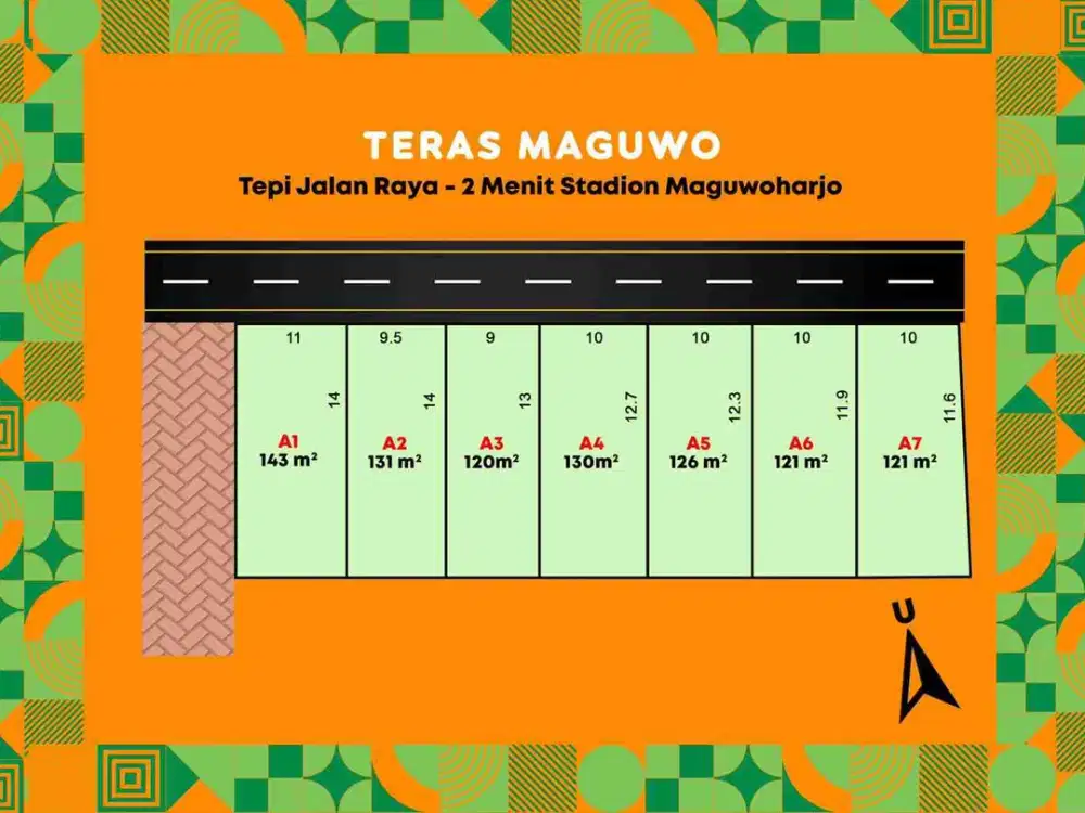 PROMO : DIJUAL TANAH MURAH JOGJA, PINGGIR JALAN JL. RAYA TAJEM MAGUWOHARJO DEKAT KAMPUS JOGJA