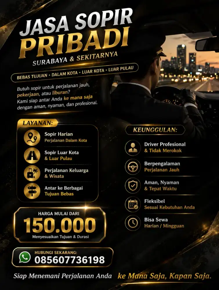 Jasa sopir/driver surabaya